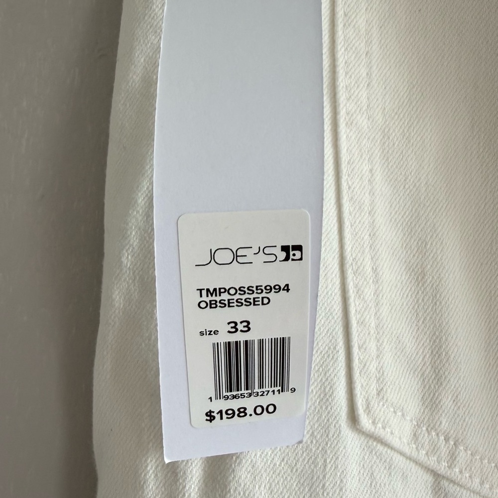 Joe's Jeans High Rise Ankle Vintage Stretch White Jeans Women Size 33 - Picture 11 of 16